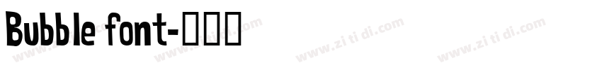 Bubble font字体转换